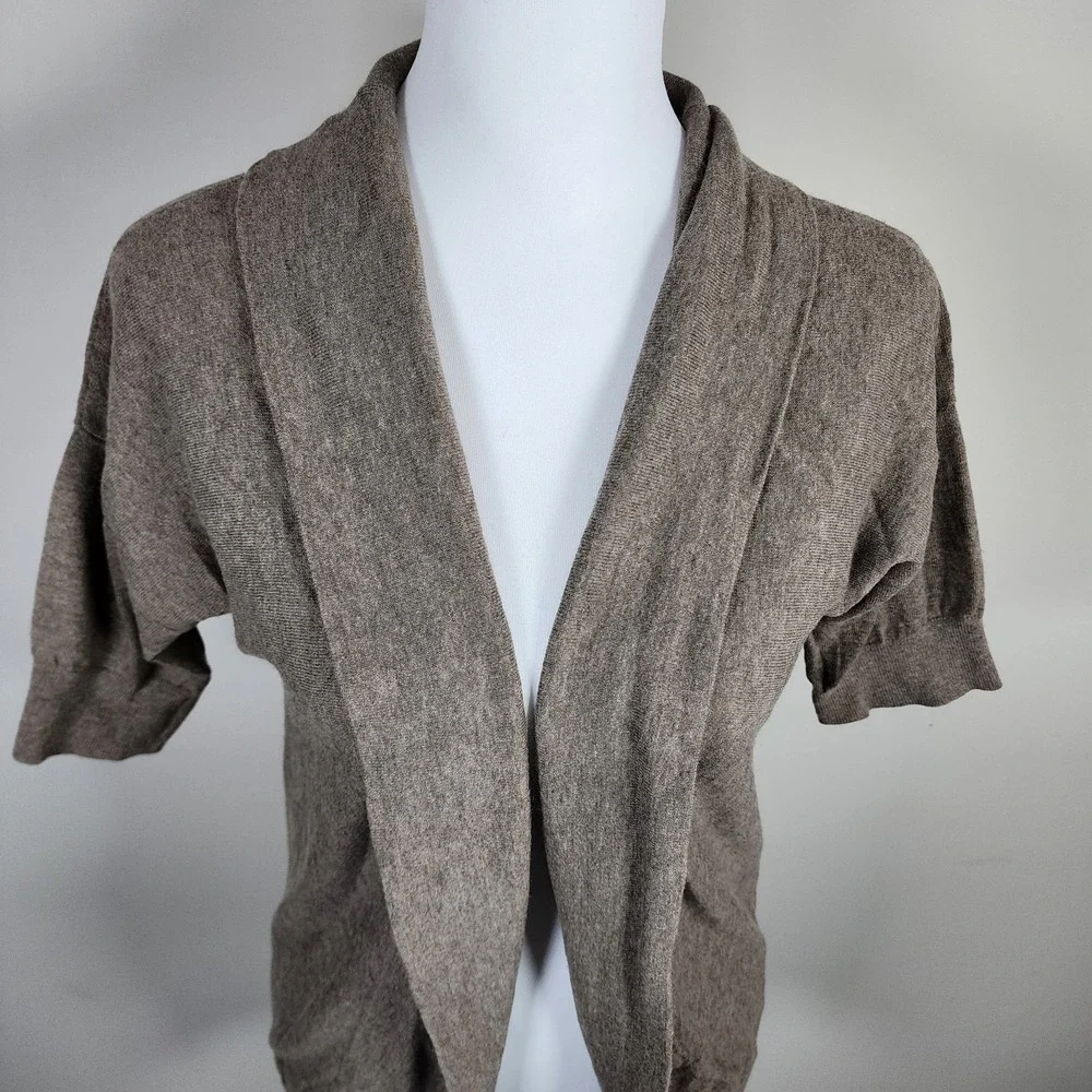 Banana Republic Cardigan Womens Small Knit Wool Cashmere Blend Luxury Open Front - Picture 2 of 14